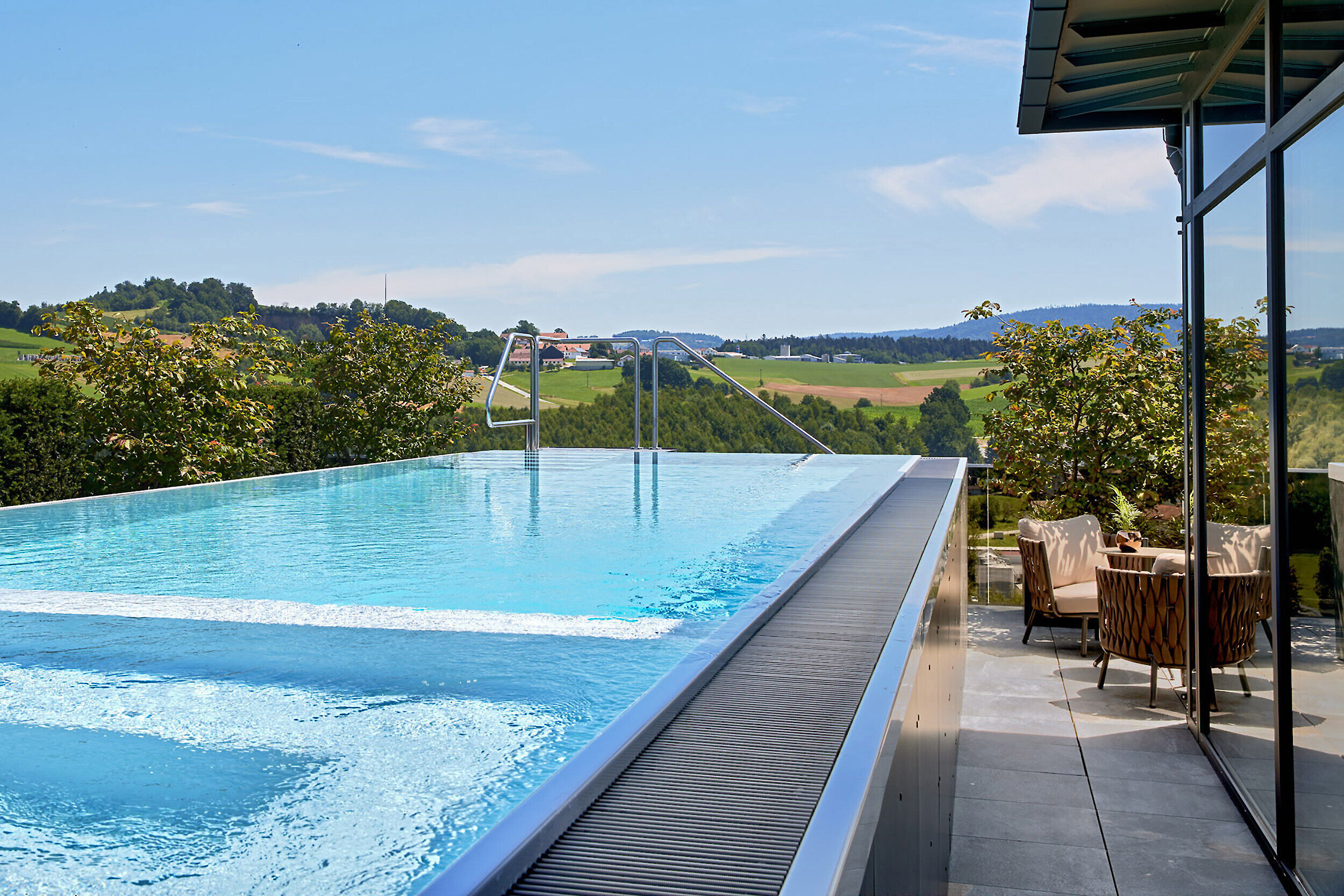 Rooftop-Poolsuite im Jagdhof Wellness- und Sporthotel Bayerischer Wald